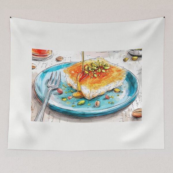 Item preview, Knafeh Royale with Pistachio Jewels and Silky Sugar Syrup Finish designed and sold by OlfactoART Studio.