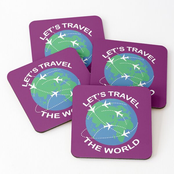 Item preview,  Let's Travel The World, Travel Quote, Travel Saying, Travel Lover Design designed and sold by DesignHouse07.