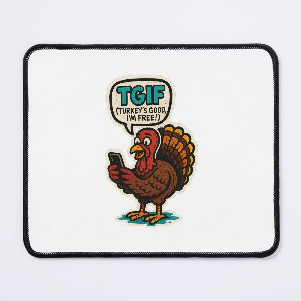 Item preview, TGIF Turkey Graffiti Sticker – Funny Street Art Bird designed and sold by BoldApparel.