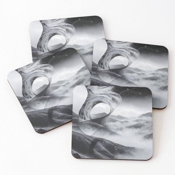 Item preview, Surreal Abstract Black & White Landscape – Fine Art Photography Fusion designed and sold by ShadeScapeArt.