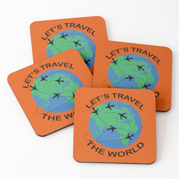 Item preview, Let's Travel The World, Travel Quote, Travel Saying, Travel Lover Design designed and sold by DesignHouse07.