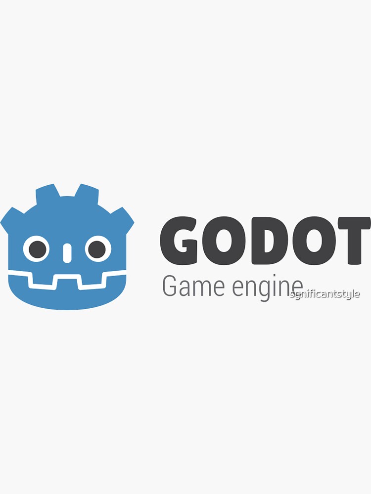 "Godot Engine" Sticker for Sale by sgnificantstyle Redbubble