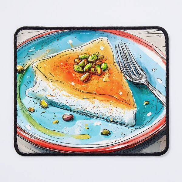 Item preview, Kunafa Slice Temptation with Pistachio Crunch and Sweet Syrup Cascade designed and sold by OlfactoART Studio.