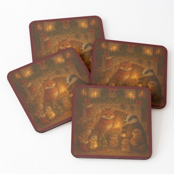 Item preview, Christmas Hearth Gathering – Woodland Friends Together designed and sold by GeoWild Designs.