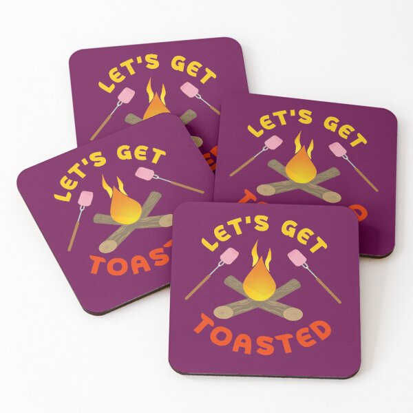 Item preview, Let's Get Toasted Funny Camping Quote designed and sold by DesignHouse07.