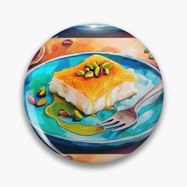 Item preview, Pistachio Kunafa Knafeh Delight with Vibrant Artisan Presentation designed and sold by OlfactoART Studio.