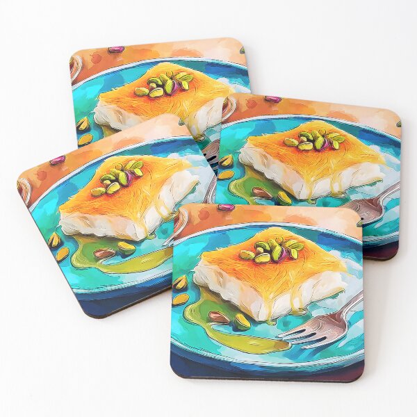 Item preview, Pistachio Kunafa Knafeh Delight with Vibrant Artisan Presentation designed and sold by OlfactoART Studio.