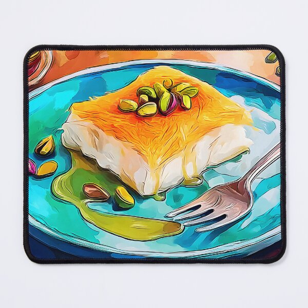 Item preview, Pistachio Kunafa Knafeh Delight with Vibrant Artisan Presentation designed and sold by OlfactoART Studio.