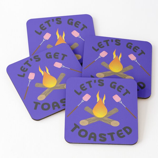 Item preview,  Let's Get Toasted Funny Camping Quote designed and sold by DesignHouse07.
