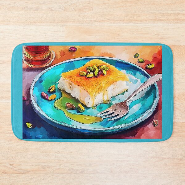 Item preview, Pistachio Kunafa Knafeh Delight with Vibrant Artisan Presentation designed and sold by OlfactoART Studio.