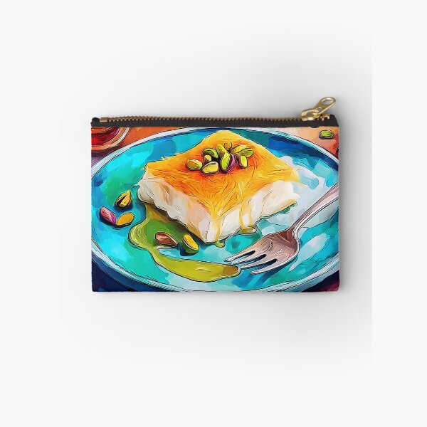 Item preview, Pistachio Kunafa Knafeh Delight with Vibrant Artisan Presentation designed and sold by OlfactoART Studio.