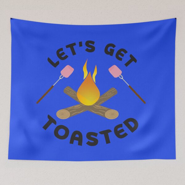 Item preview,  Let's Get Toasted Funny Camping Quote designed and sold by DesignHouse07.