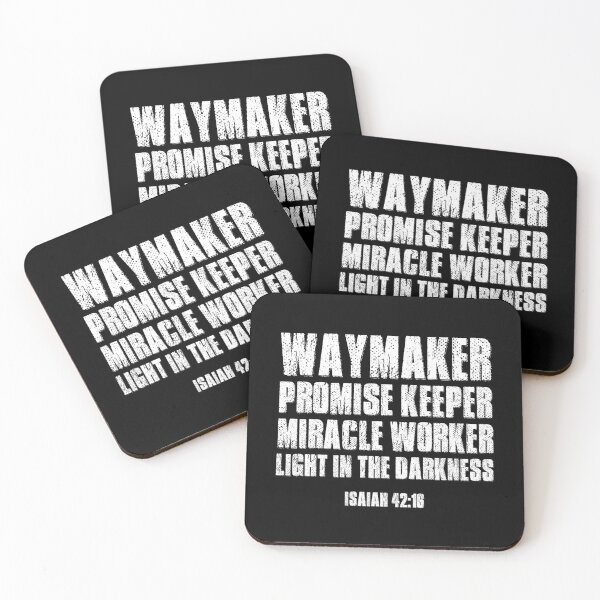 Item preview, Waymaker Promise Keeper Miracle Worker Isaiah 42:16 Verse designed and sold by merkraht.
