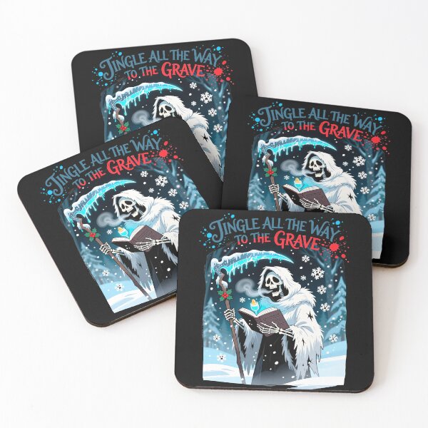 Item preview, Grim Reaper Caroler with Frozen Scythe – Jingle All the Way to the Grave designed and sold by BlackPrintMrket.