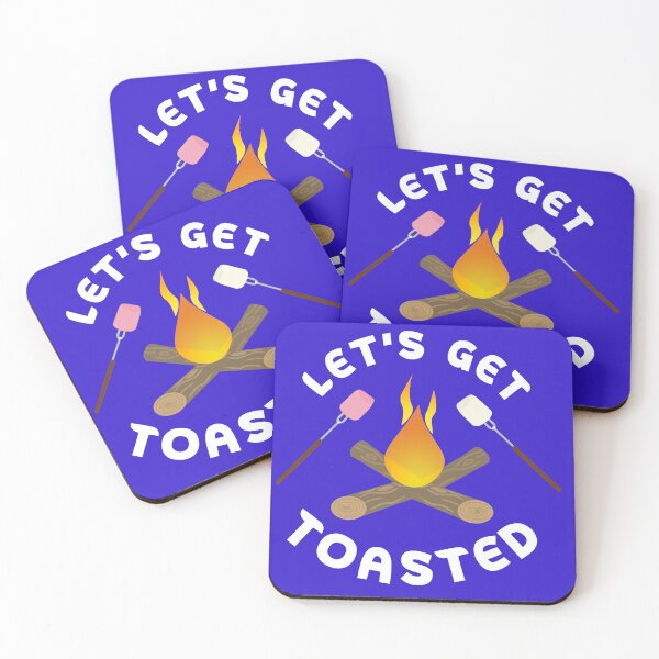 Item preview,  Let's Get Toasted Funny Camping Quote designed and sold by DesignHouse07.