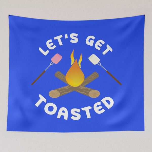 Item preview,  Let's Get Toasted Funny Camping Quote designed and sold by DesignHouse07.