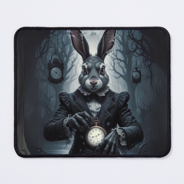 Item preview, Punctual White Rabbit — Forest of Clocks designed and sold by FusiTink.