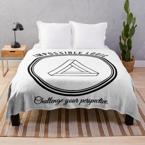 Item preview, Impossible Logic Penrose Triangle Design - Minimalist Optical Illusion Perspective Graphic designed and sold by Enga6.