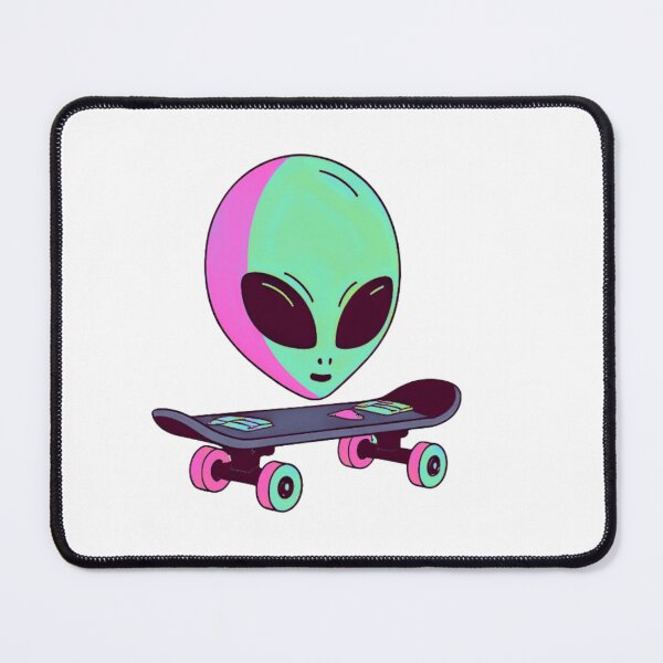 Item preview, Alien on a skateboard designed and sold by GalaxiVibes.