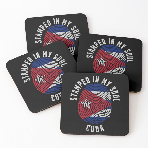 Item preview, Cuba Flag Stamped in My Soul Cuban Heritage Pride Art designed and sold by chrisrivait.