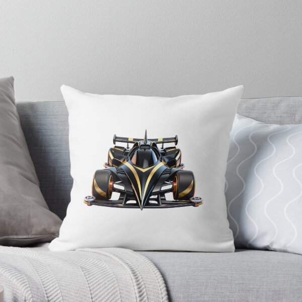 Item preview, Black-Gold Futuristic Racing Car designed and sold by LuckCraftStudio.