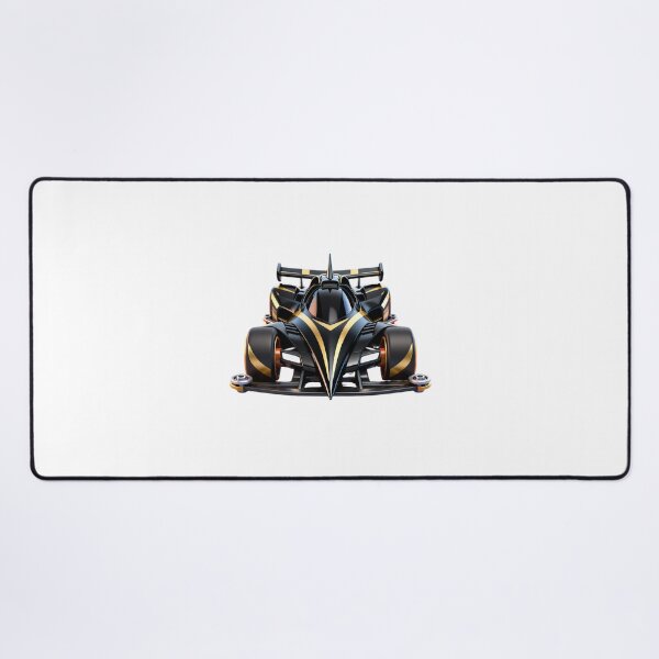 Item preview, Black-Gold Futuristic Racing Car designed and sold by LuckCraftStudio.