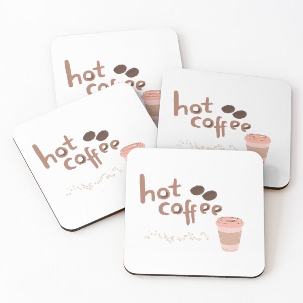 Item preview, Cute Sticker hot coffee, brown aesthetic designed and sold by AlinaMalina24.