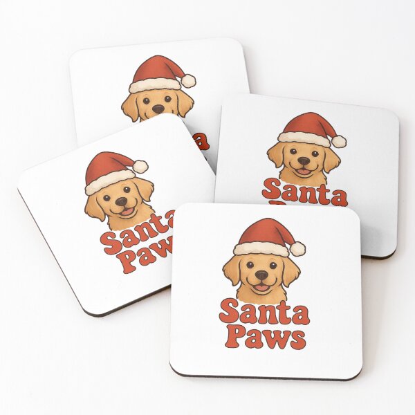 Item preview, “Santa Paws – Cute Puppy Christmas Tee “  Dog Tshirt Golden Retriever, Yellow Lab Christmas  designed and sold by Kaehaniz.
