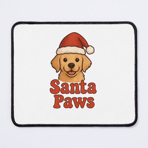 Item preview, “Santa Paws – Cute Puppy Christmas Tee “ Dog Tshirt Golden Retriever, Yellow Lab Christmas designed and sold by Kaehaniz.