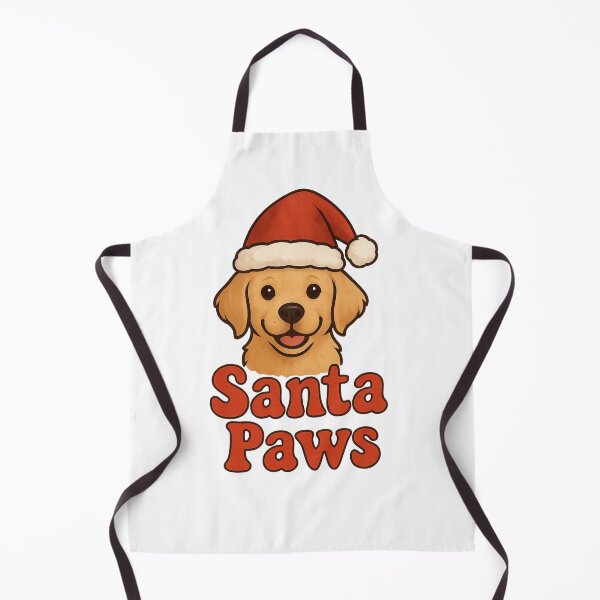 Item preview, “Santa Paws – Cute Puppy Christmas Tee “ Dog Tshirt Golden Retriever, Yellow Lab Christmas designed and sold by Kaehaniz.