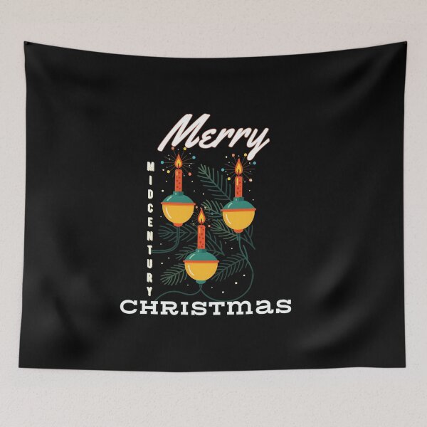 Item preview, Merry Midcentury Christmas – Retro Bubble Lights Nostalgic Holiday  designed and sold by SunandShade.