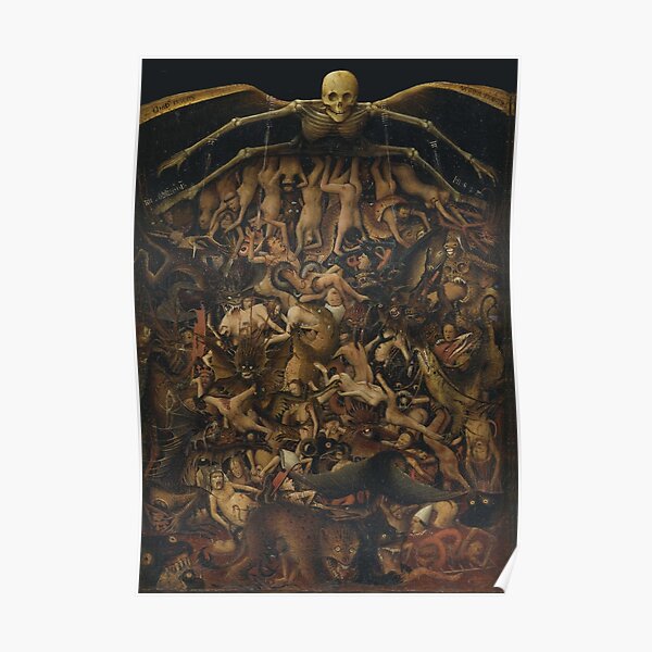 HD The Crucifixion The Last Judgment (detail) by Jan van Eyck HIGH DEFINITION Poster