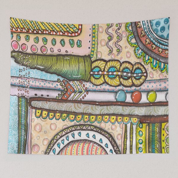 Item preview, Abstract Candy World | Pastel Abstract Zentangle Art designed and sold by ColorWander.