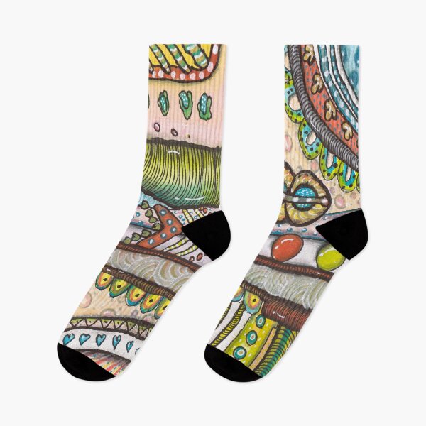 Item preview, Abstract Candy World | Pastel Abstract Zentangle Art designed and sold by ColorWander.