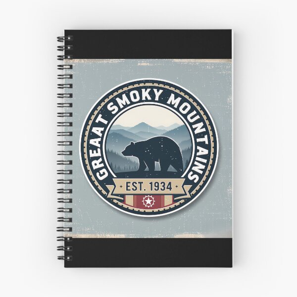 Item preview, Retro Great Smoky Mountains Bear Silhouette Badge - EST 1934 designed and sold by Digital Dreams Arts.
