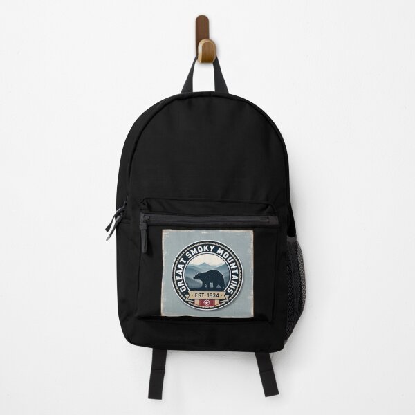Item preview, Retro Great Smoky Mountains Bear Silhouette Badge - EST 1934 designed and sold by Digital Dreams Arts.