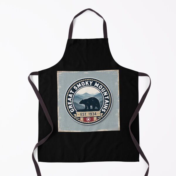 Item preview, Retro Great Smoky Mountains Bear Silhouette Badge - EST 1934 designed and sold by Digital Dreams Arts.