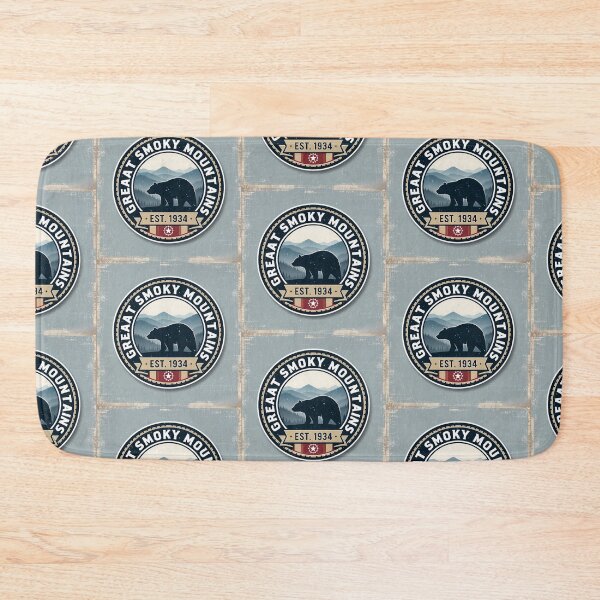 Item preview, Retro Great Smoky Mountains Bear Silhouette Badge - EST 1934 designed and sold by Digital Dreams Arts.