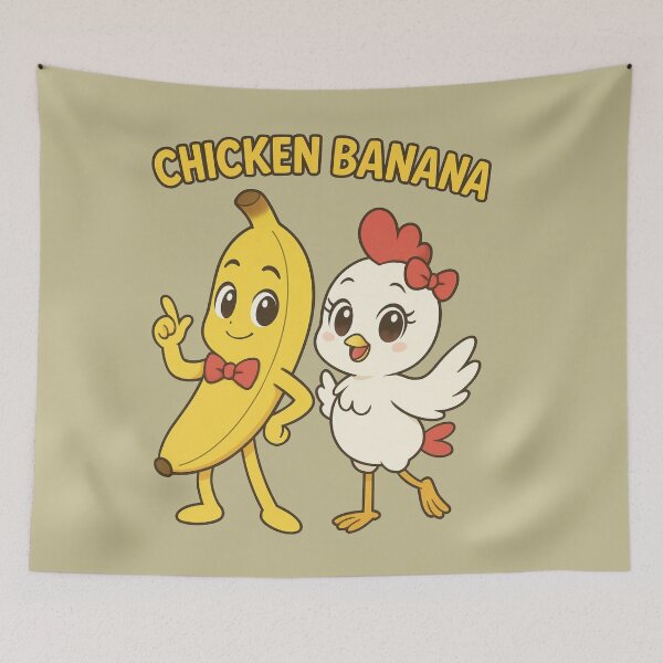 Item preview, CHICKEN BANANA CHEERFULLY DANCING! designed and sold by SharingLove.