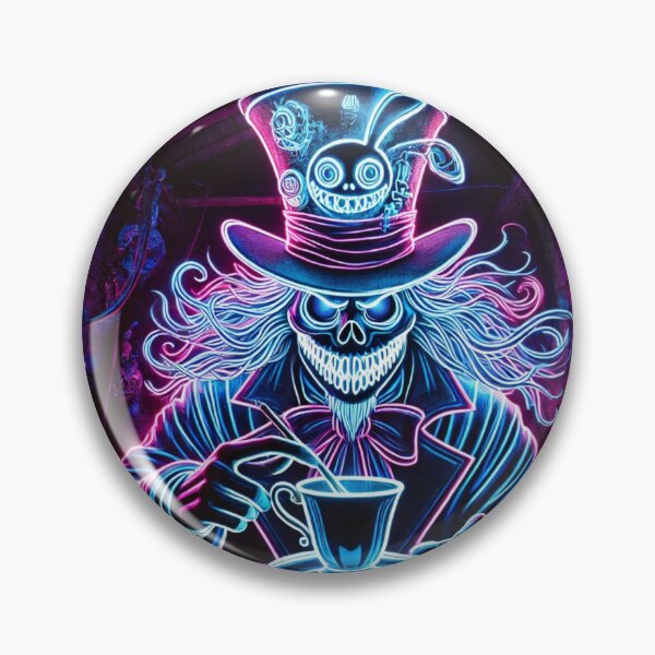 Item preview, Neon Mad Hatter — Midnight Tea Party designed and sold by FusiTink.