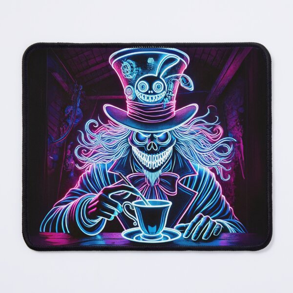 Item preview, Neon Mad Hatter — Midnight Tea Party designed and sold by FusiTink.