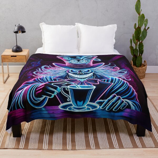 Item preview, Neon Mad Hatter — Midnight Tea Party designed and sold by FusiTink.