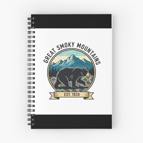 Item preview, Classic Great Smoky Mountains Bear and Mountains Emblem designed and sold by Digital Dreams Arts.