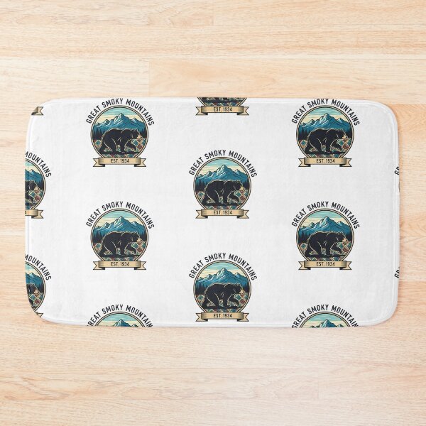 Item preview, Classic Great Smoky Mountains Bear and Mountains Emblem designed and sold by Digital Dreams Arts.