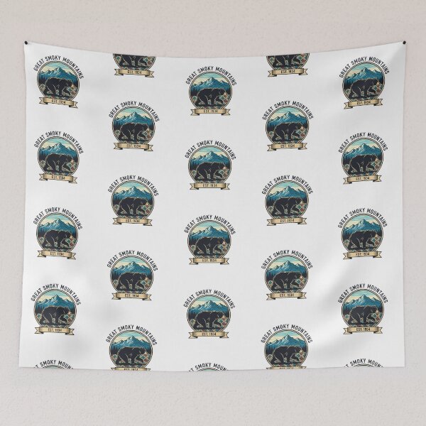 Item preview, Classic Great Smoky Mountains Bear and Mountains Emblem designed and sold by Digital Dreams Arts.