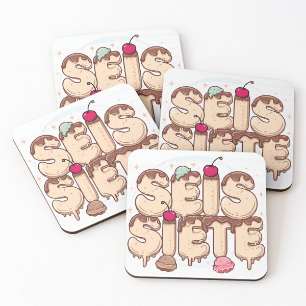 Item preview, SEIS SIETE Shirt | Spanish Numbers Typography | Bilingual Cute Minimal Tee designed and sold by GAIDREDA.