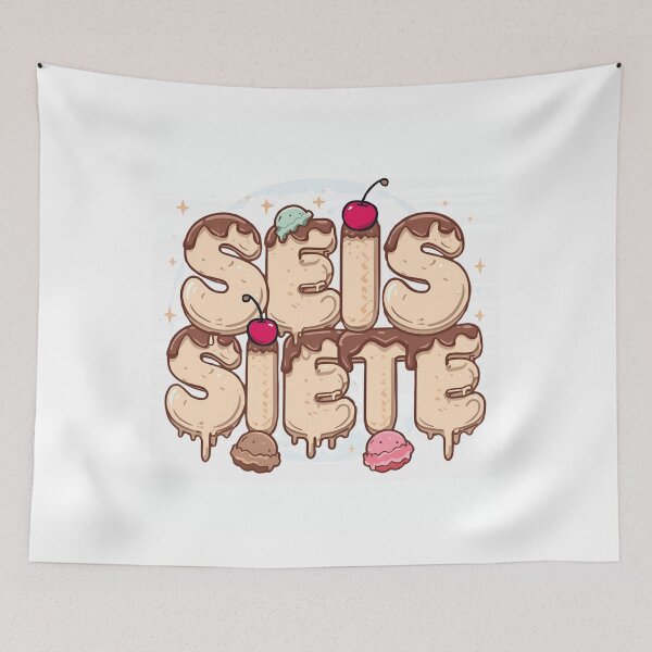 Item preview, SEIS SIETE Shirt | Spanish Numbers Typography | Bilingual Cute Minimal Tee designed and sold by GAIDREDA.