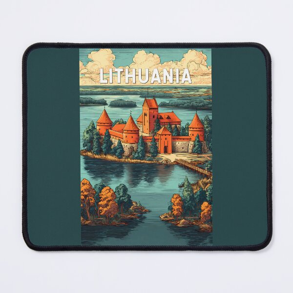 Item preview, Lithuania Illustration Travel Art Vintage designed and sold by KrisSidDesigns.