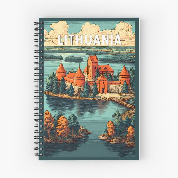 Item preview, Lithuania Illustration Travel Art Vintage designed and sold by KrisSidDesigns.
