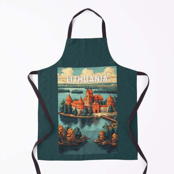 Item preview, Lithuania Illustration Travel Art Vintage designed and sold by KrisSidDesigns.